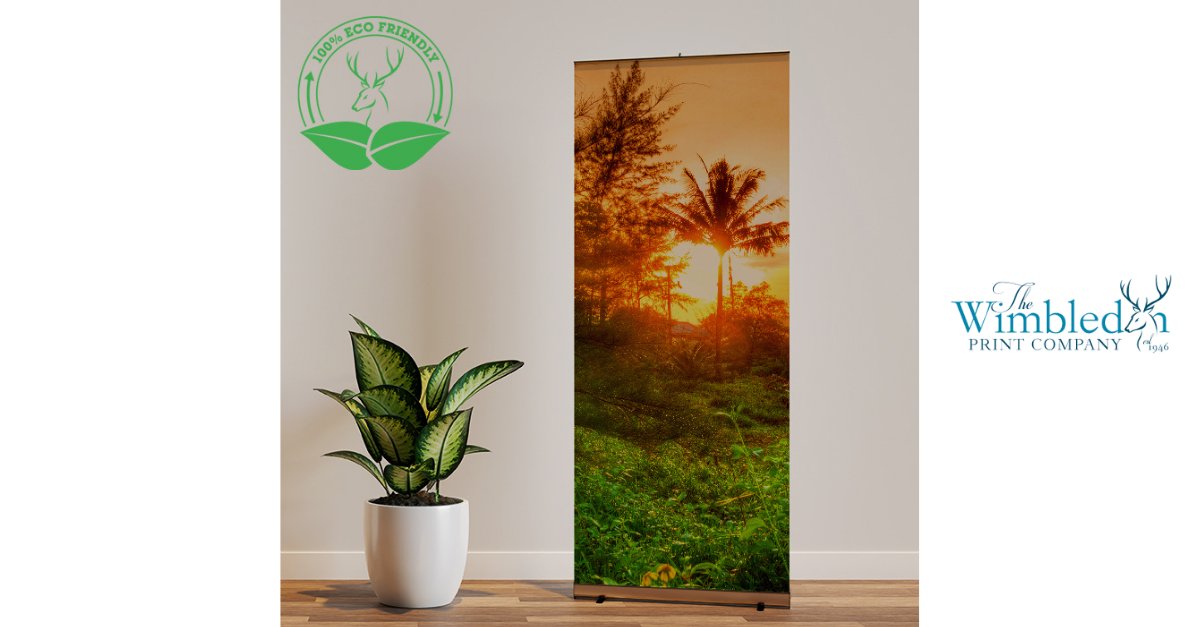 WimbledonPrint's tweet photo. At Wimbledon Print Company we’re proud to now be able to offer a range of eco roller banners made from environmentally friendly textiles and inks making them 100% PVC and solvent free.
https://t.co/YKrxOucVQR

#ecobanners #banners https://t.co/IcnEDExLrz