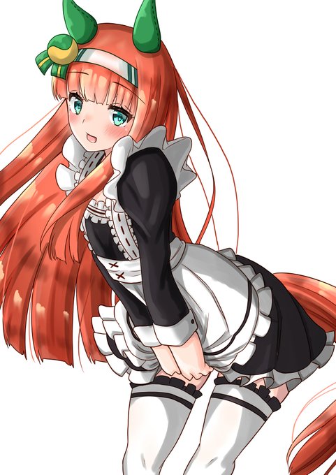 スズカさんがメイド服着るとこれほどの破壊力が...!#ウマ娘#サイレンススズカ 