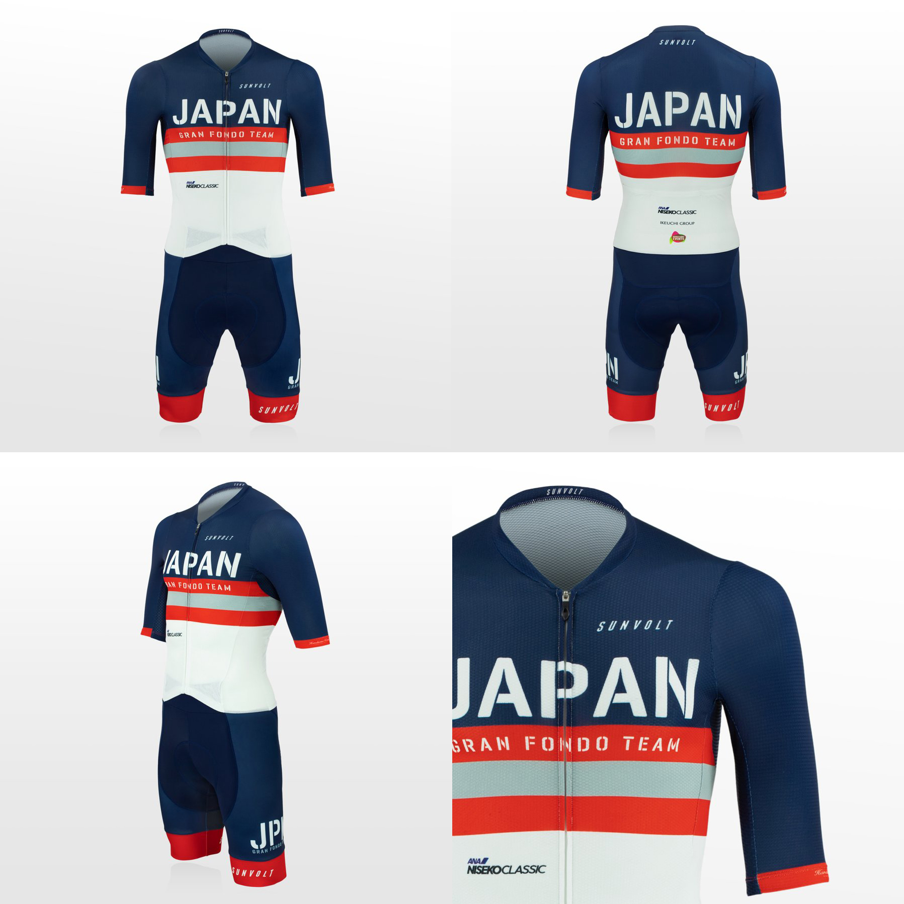 SUNVOLT JAPAN GRAN FONDO TEAM サイクルジャージ SUNVOLT JAPAN GRAN FONDO TEAM サイクルジャージ - ウェア