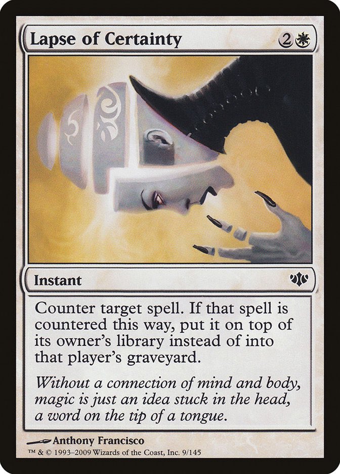 FranDynamo's tweet photo. @wachelreeks I mean technically.. this works. 😆 I actually love this card. More white counter spells plz https://t.co/5Sr6TEy63j