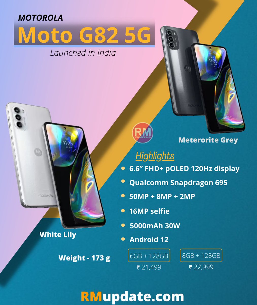 Motorola Moto g82 launched in India

#motog82 #motorolag82 #motorolamotog82 #Motorola