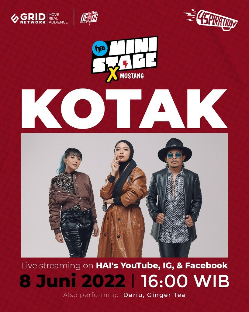 HaiMagazine's tweet photo. Band yang baru saja meng-HANTAM! OST. Satria Dewa Gatotkaca ini besok mampir ke HAI nih. Berasa kayak ketemu kawan lama nih, hehehe. Tungguin deh ya! #HAIMiniStage #HAI45piration #kotak https://t.co/C4bGnZeTxQ https://t.co/A0kMHDwC9e