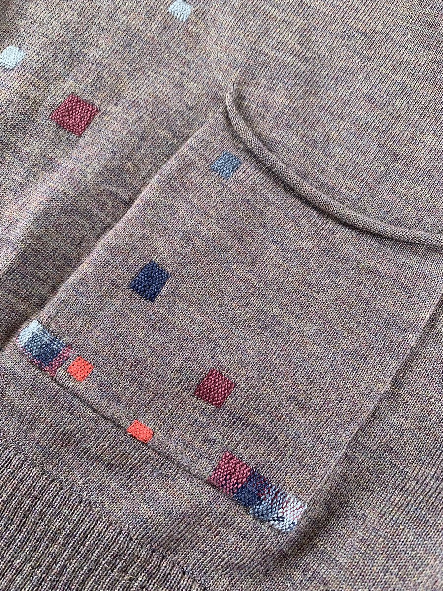This cardigan was bought second hand, but it’s loved and valued, and I’ve repaired all its moth holes to extend its life further!

#visiblemending #lovedclotheslast #darning #makedoandmend #choosewool #sustainableliving