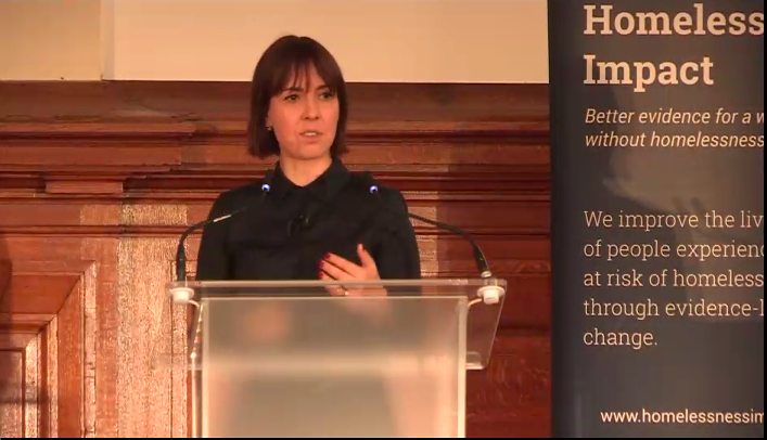 homelessimpact's tweet photo. Sticking with the football metaphor introduced by @EddieHughes4WN, @LigiaTeixeira is now talking us through the 'Prevention, Rare, brief and Non-recurring' framework.

 'We can't achieve higher levels of performance if we keep doing the same things' #VisionEvent https://t.co/1F20rtJgyC