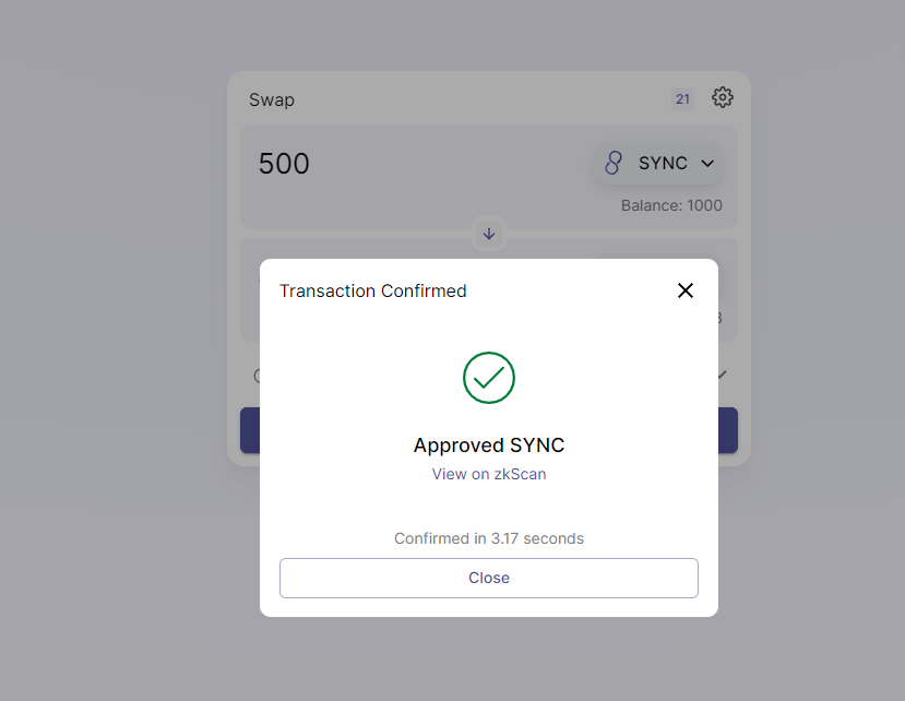 DOne 
#L222 #zkSync #Layer2 #ZKRollup #testnet #Ethereum #DeFi Join discord: discord.com/invite/6zy2c9Y…