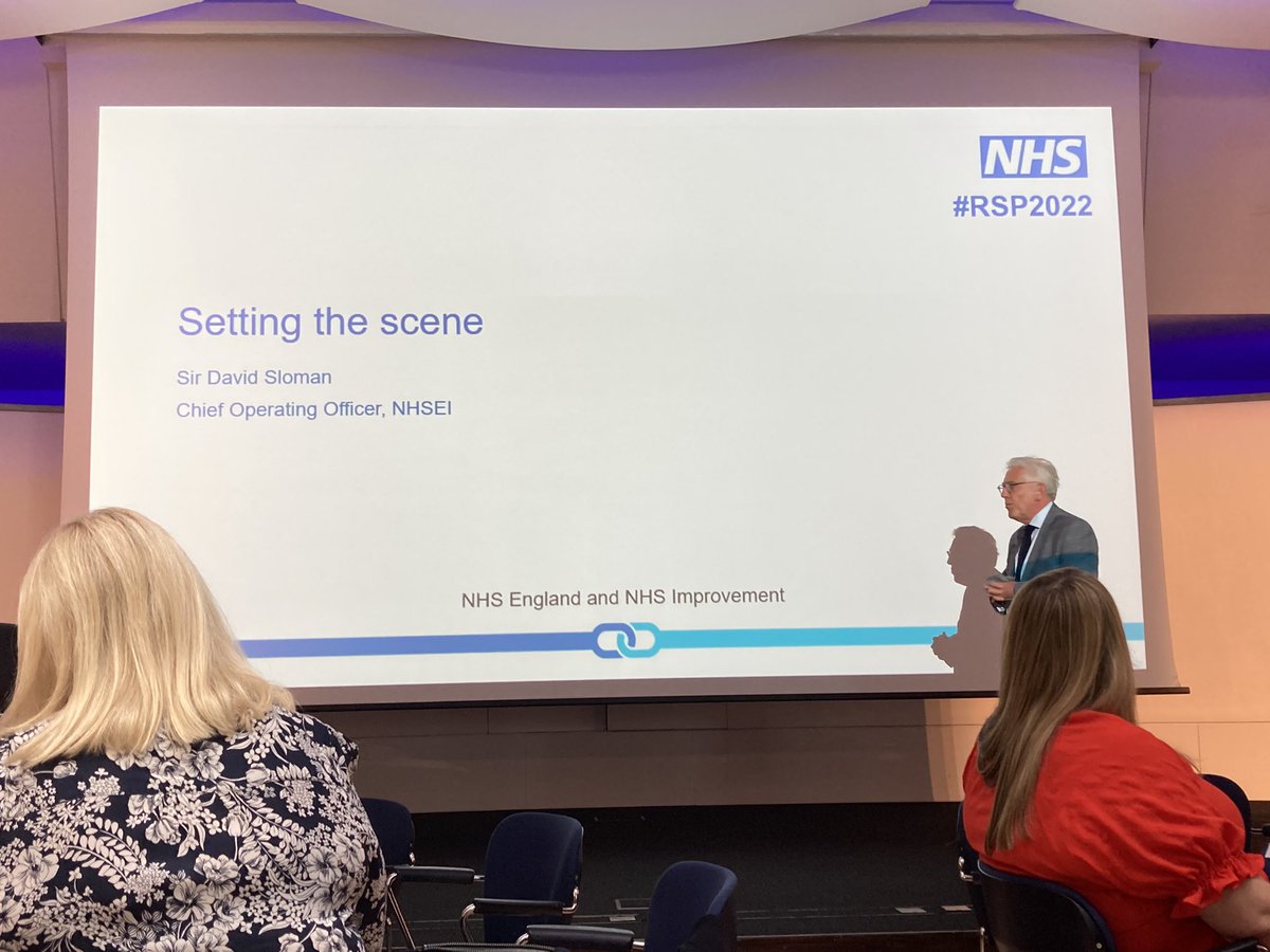 Sir David Sloman opening the day and recognising the 1 year old Recovery Support Programme as one of our most successful interventions  #RSP2022