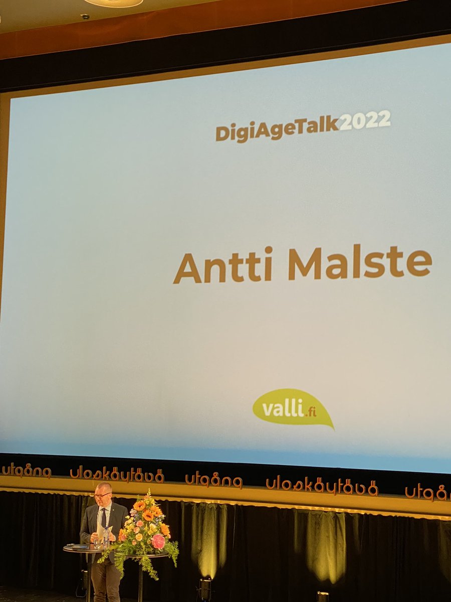 Ikäihmisten mukaanottaminen digitaalisten tuotteiden ja palveluiden  kehittämiseen jo suunnitteluvaiheessa on täkeää. #digiagetalk <a href="/AnttiMalste/">Antti Malste</a> #hippremote