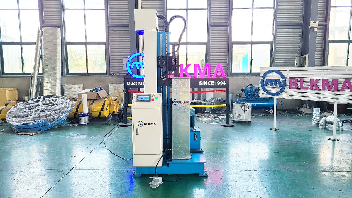 BLKMA_Machinery's tweet photo. BLKMA Duct lock seam machine
CNC control has higher processing efficiency and perfect closing angle
#BLKMA
#Ductwork
#DuctMachine https://t.co/rwvidHzUqn