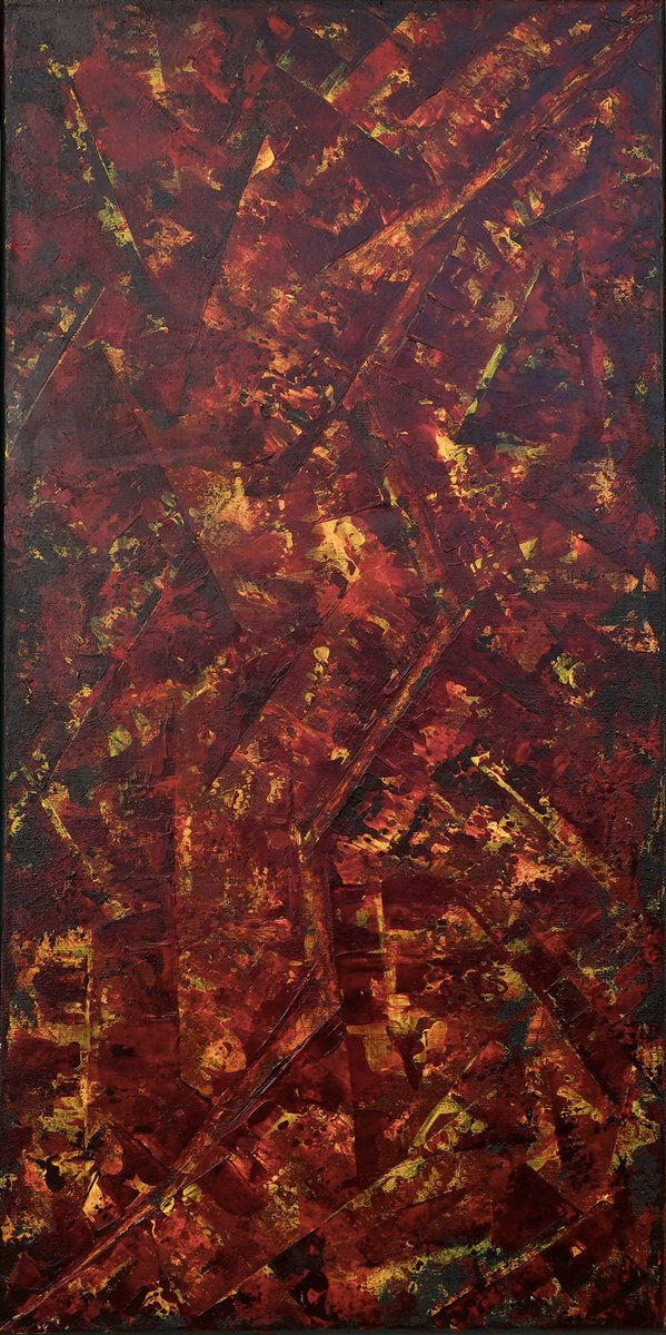 PictorOM's tweet photo. @KeepC0unting Emotional art “Thoughts and feelings in voices” 
#physicalart + #nft on foundation 
Acrylic on canvas 100*50 cm 
#nonconsciousart https://t.co/LyAX8fLuum
