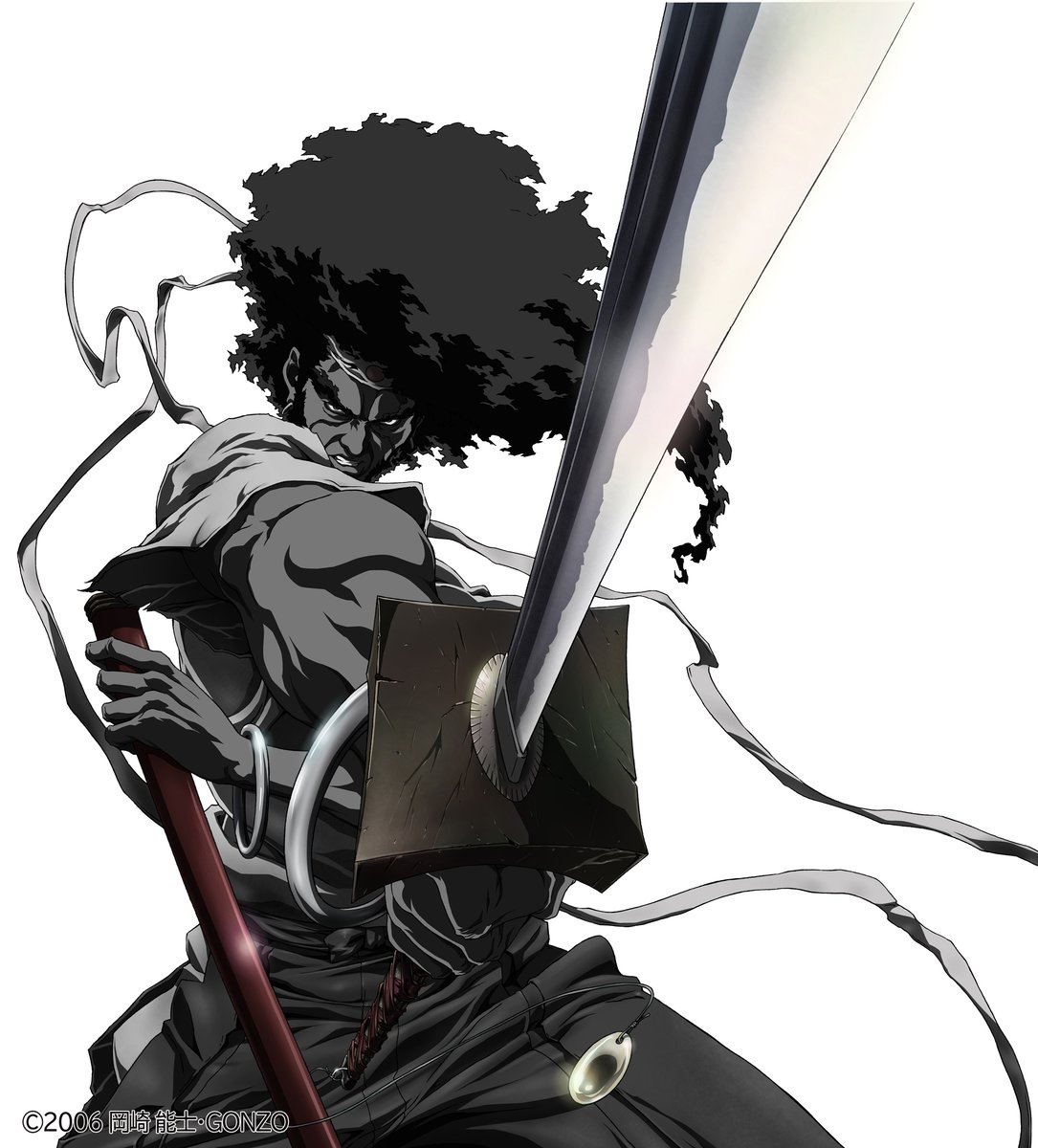 Samurai Cryptos Gonzo テラーノベル開催のコンテスト開催中 Al Twitter 今日のサムクリ夜話のゲスト 飯島弘也さんが アニメキャラデザインを手掛けた アフロサムライ シリーズ そのスタイリッシュな映像でエミー賞も受賞しました T Co 5nud2a6xi5