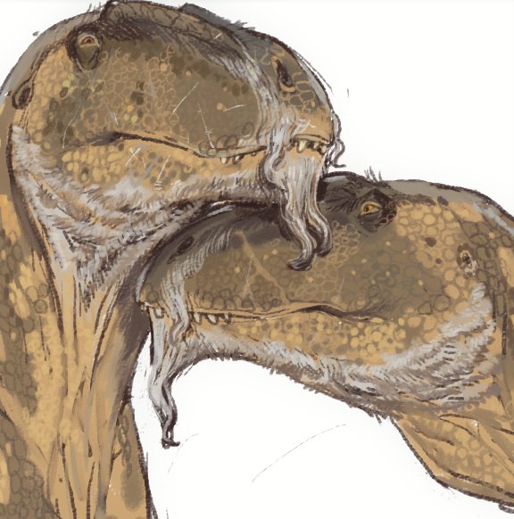 「If Giganotosaurus had goatee beard 」|mossaのイラスト