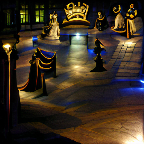 O_T_Human's tweet photo. A royal court at night (#CFGD) #art #artist #artwork #nft #nfts #nftcollector https://t.co/SYRPeUYPHx