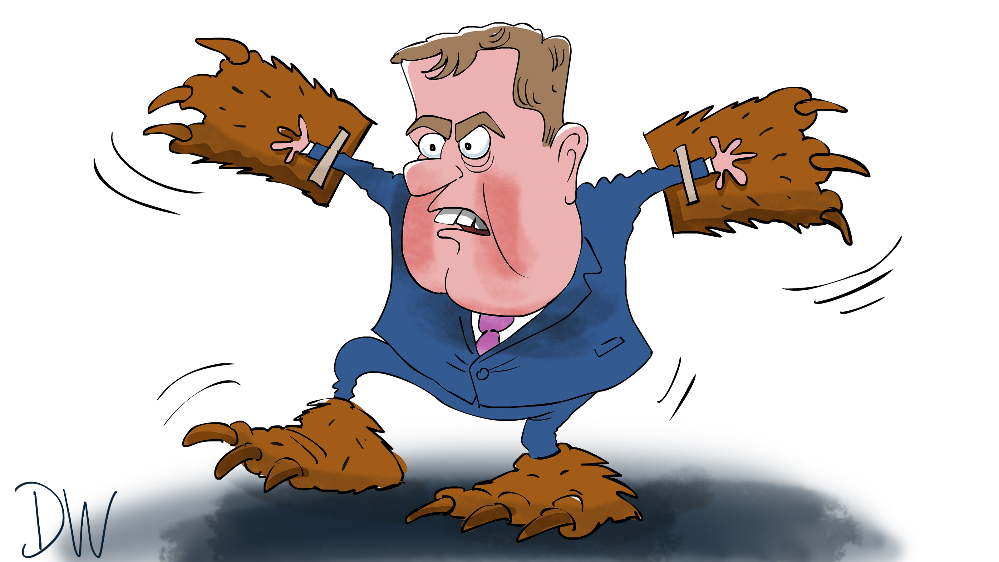 Карикатуры на Медведева