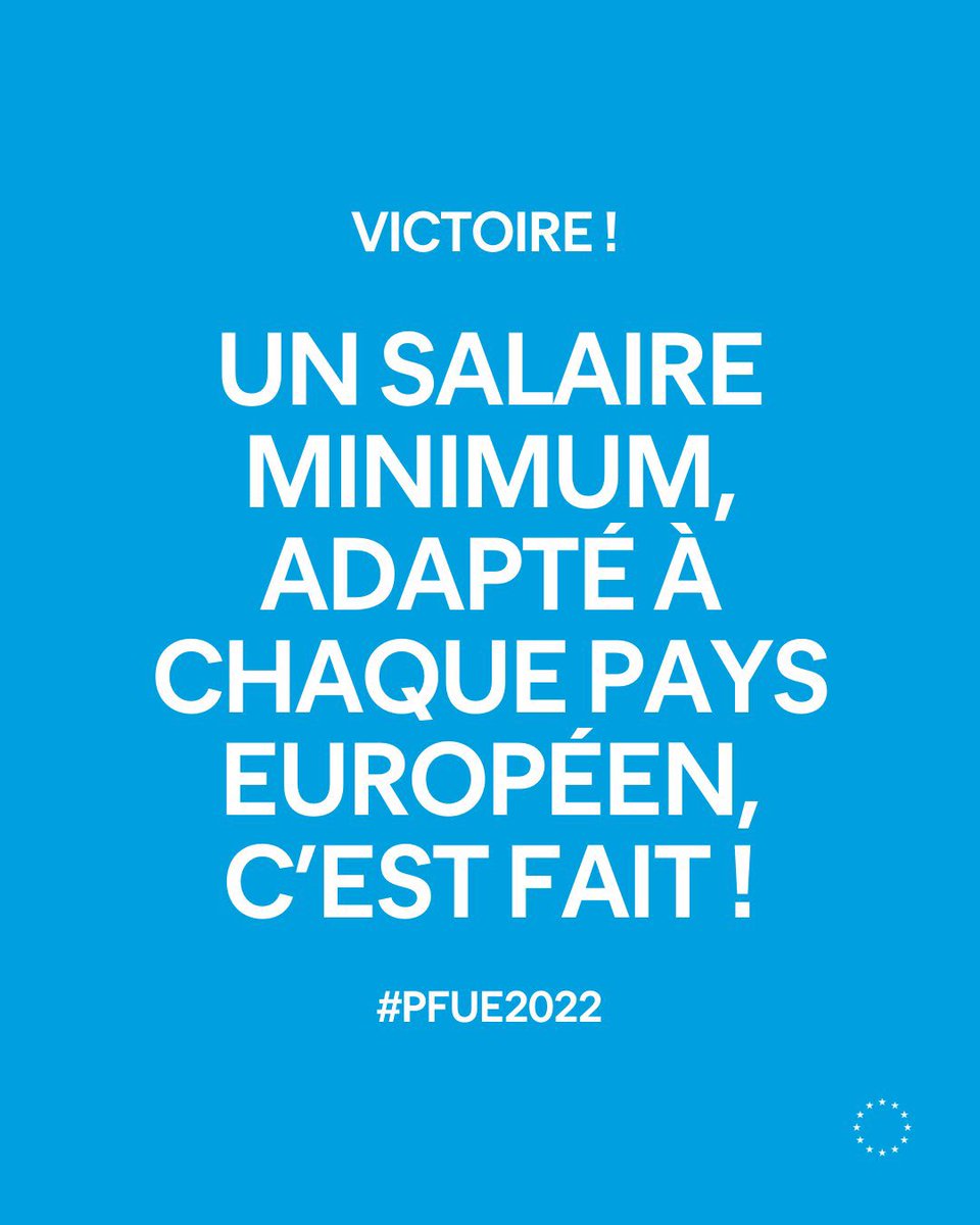 CBeaune's tweet image. #PFUE2022 | Accord trouvé avec le Parlement 🇪🇺 sur la directive sur les salaires minimaux ! 

✅ Priorité #PFUE2022, ce texte démontre que l&apos;Europe sociale n&apos;est un slogan, mais une réalité : augmentation des salaires, valorisation du dialogue social et lutte contre le dumping.