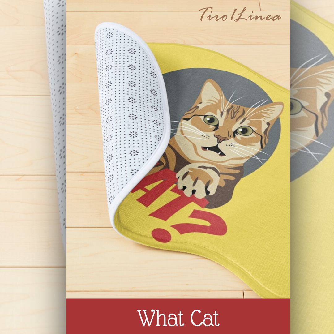 WHAT CAT
#redbubble #petmats #petmat #petlovers #catproducts #mats #cataccessories #accesoriosmascotas #accesoriosgatos #printondemand #catgifts #lovecats #catlovers #catsarelife #catsarefamily #catmom

Link is here 👇
redbubble.com/es/i/alfombril…