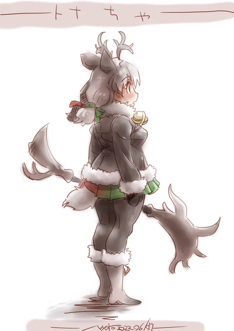 トナちや描けた こういう「ぺたぺた」って面で乗せるように塗る感じ好きなんだよな 