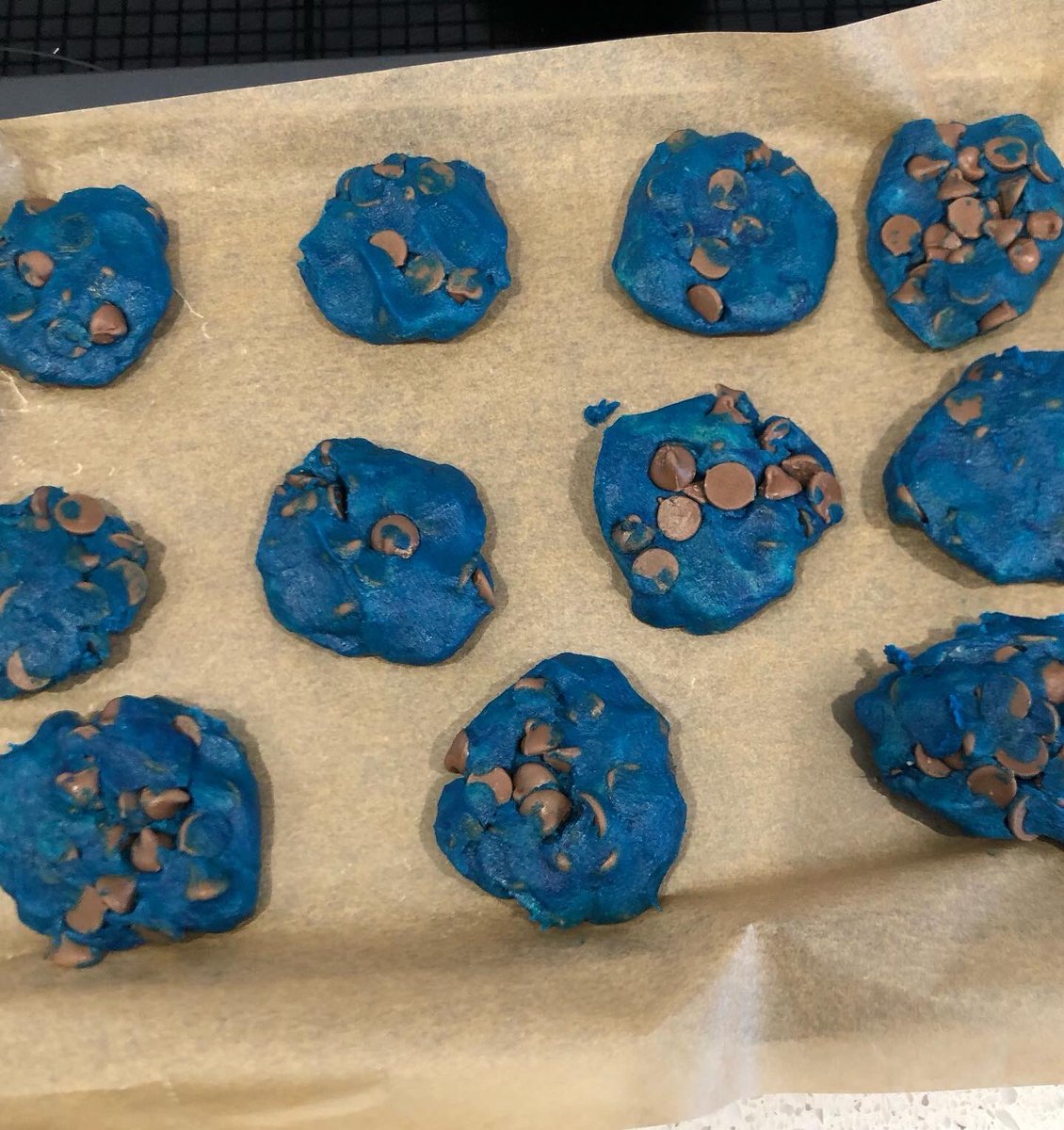 JacintaDavis1's tweet photo. Getting into the @PercySeries spirit with some blue cookies. These were lots of fun to make @rickriordan @camphalfblood #PercyJackson #bluecookies https://t.co/3DGOJUsWkt