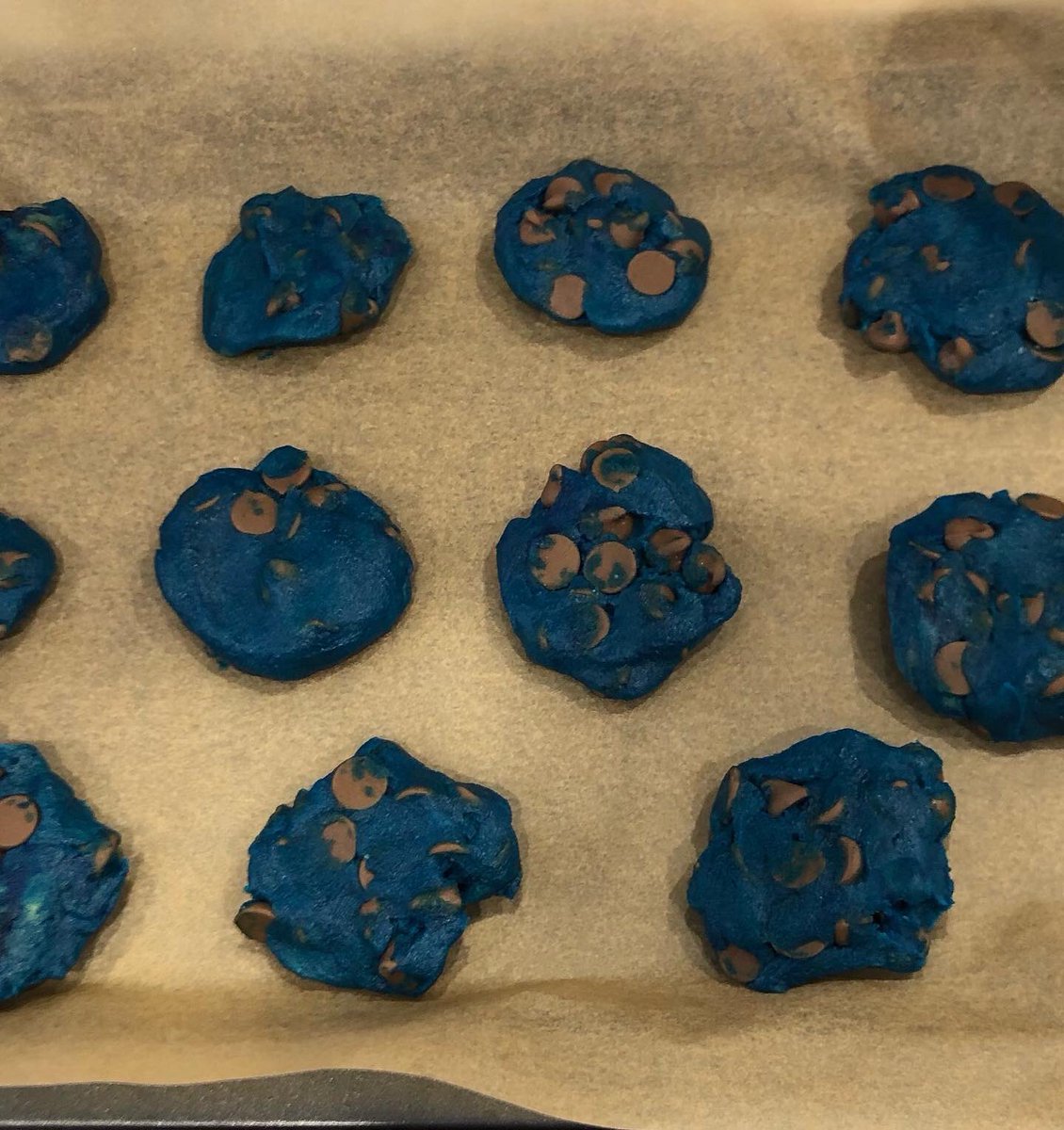 JacintaDavis1's tweet photo. Getting into the @PercySeries spirit with some blue cookies. These were lots of fun to make @rickriordan @camphalfblood #PercyJackson #bluecookies https://t.co/3DGOJUsWkt