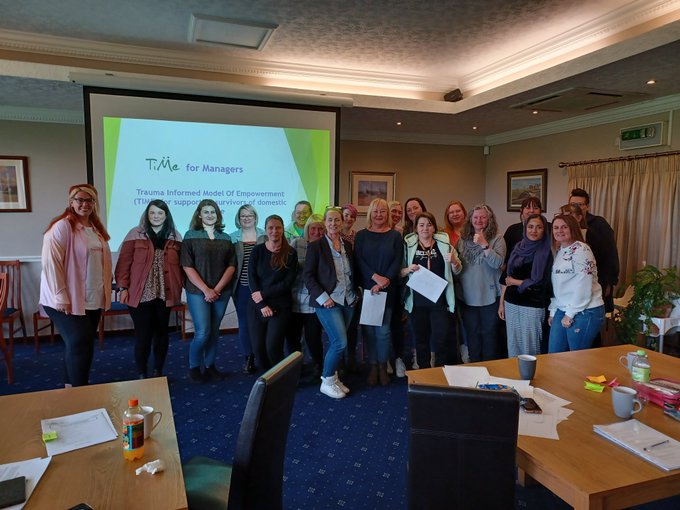 EjayeMoran's tweet photo. A totally awesome and inspiring day with the @SafeNet_UK amazing Senior Leadership Team - building a solid trauma informed platform to support survivors+practitioners and embed across all services #ONMSPTIME #traumainformed- thanks for the shout to my admin support too!!!! https://t.co/S87HHBvy3Z