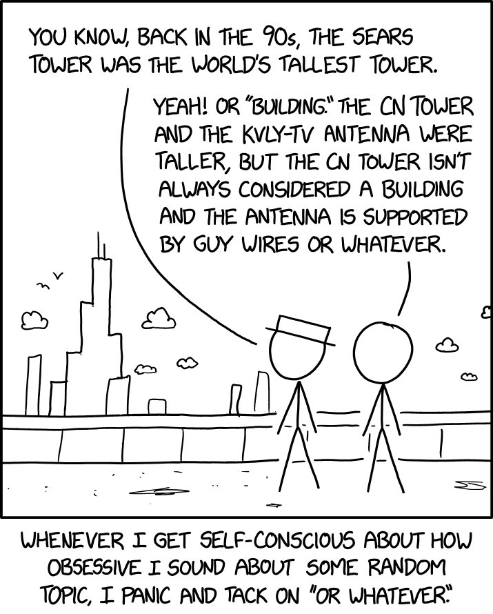 Or Whatever xkcd.com/2629