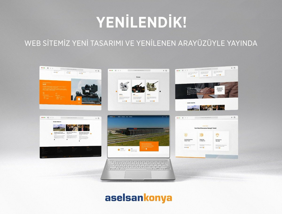 aselsan_konya's tweet image. Yepyeni arayüzü, kullanıcı dostu tasarımı ve zenginleştirilmiş içerikleriyle aselsankonya.com yayında! 

#aselsankonya