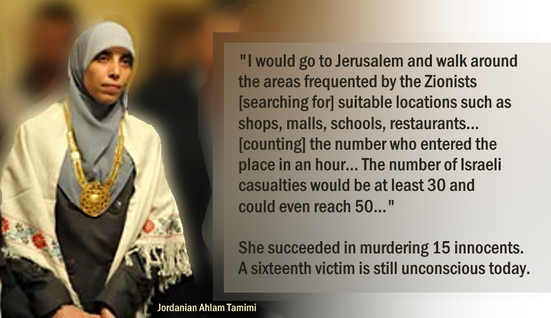 ThisOngoingWar's tweet photo. 1,911 days ago, terrorism charges against Jordanian #AhlamTamimi were unsealed by @TheJusticeDept in Washington. Accused of bombing a crowded pizzeria and the many children inside, she's kept safe from US law enforcement by #Jordan in breach of its Clinton-era treaty with the US. https://t.co/JO1HumHk6N