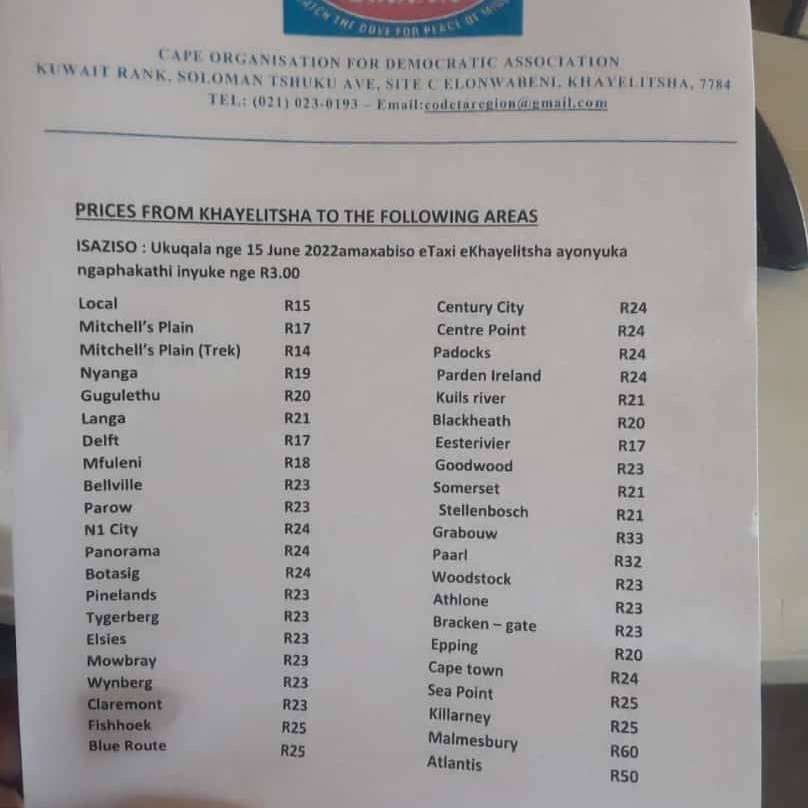 AxolileNotywala's tweet photo. If you live in Khayelitsha, say ward 93 where the average annual income is around R30000 (R2500 a month) and you work in town, it will now cost you between R1000 - R1300 a month to get to work by taxi. 

Effects of an Apartheid City (DA) + effects of a poorly run country (ANC) https://t.co/FprttehAKx