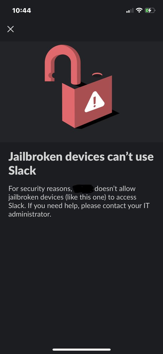 eastbayerik's tweet image. Slack is currently unusable on iOS 16 beta. It thinks the phone’s jailbroken. @SlackHQ #iOS16 #Slack