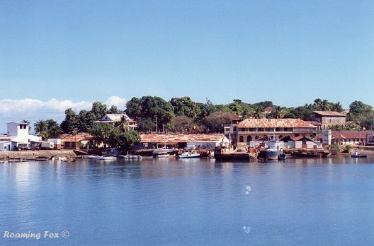 roaming_fox's tweet photo. Hellville, Nosy Bé in Madagascar in the late 1990's. We were entering the harbour on a little pirogue. We’d sailed from one of the smaller islands, Nosy Komba.
#Madagascar #harbour #Hellville #NosyBe https://t.co/sf030CMA0Q