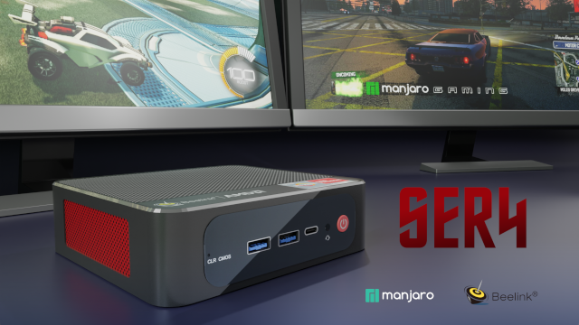 ManjaroLinux's tweet photo. #SER4 with @AMDRyzen 4800U and up to 32 GB RAM with 500 GB SSD storage gives you a nice #MiniPC by @Beelinkofficial with @ManjaroLinux pre-installed. Visit the store today: https://t.co/wAaZ9bv6pf https://t.co/KjlPxqMY7s