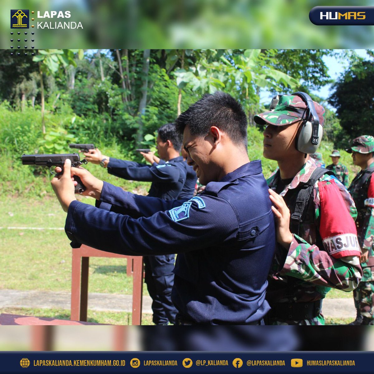 RockBlor's tweet photo. Lapas Kelas IIA Kalianda 
melaksanakan kegiatan pelatihan menembak bagi Petugas Paskal di Lapangan Tembak Markas Kodim 0421/Lampung Selatan, Sabtu (4/6) 

@Kemenkumham_RI
@DITJEN_PAS
@kumhamlampung
@LP_Kalianda
#kumhamlampung
#LapasKalianda https://t.co/HcNNfBdcwN
