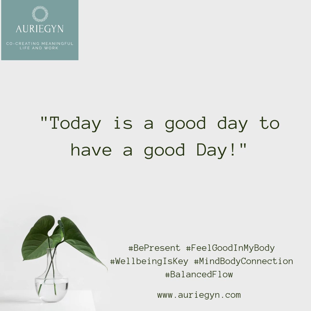 It's CHOOSE DAY, and I choose to have a GOOD DAY!

What do you choose?

#BePresent #FeelGoodInMyBody #MindBodyConnection #WellbeingIsKey #BalancedFlow #BWell #wellbeingcoaching #wellbeingjourney