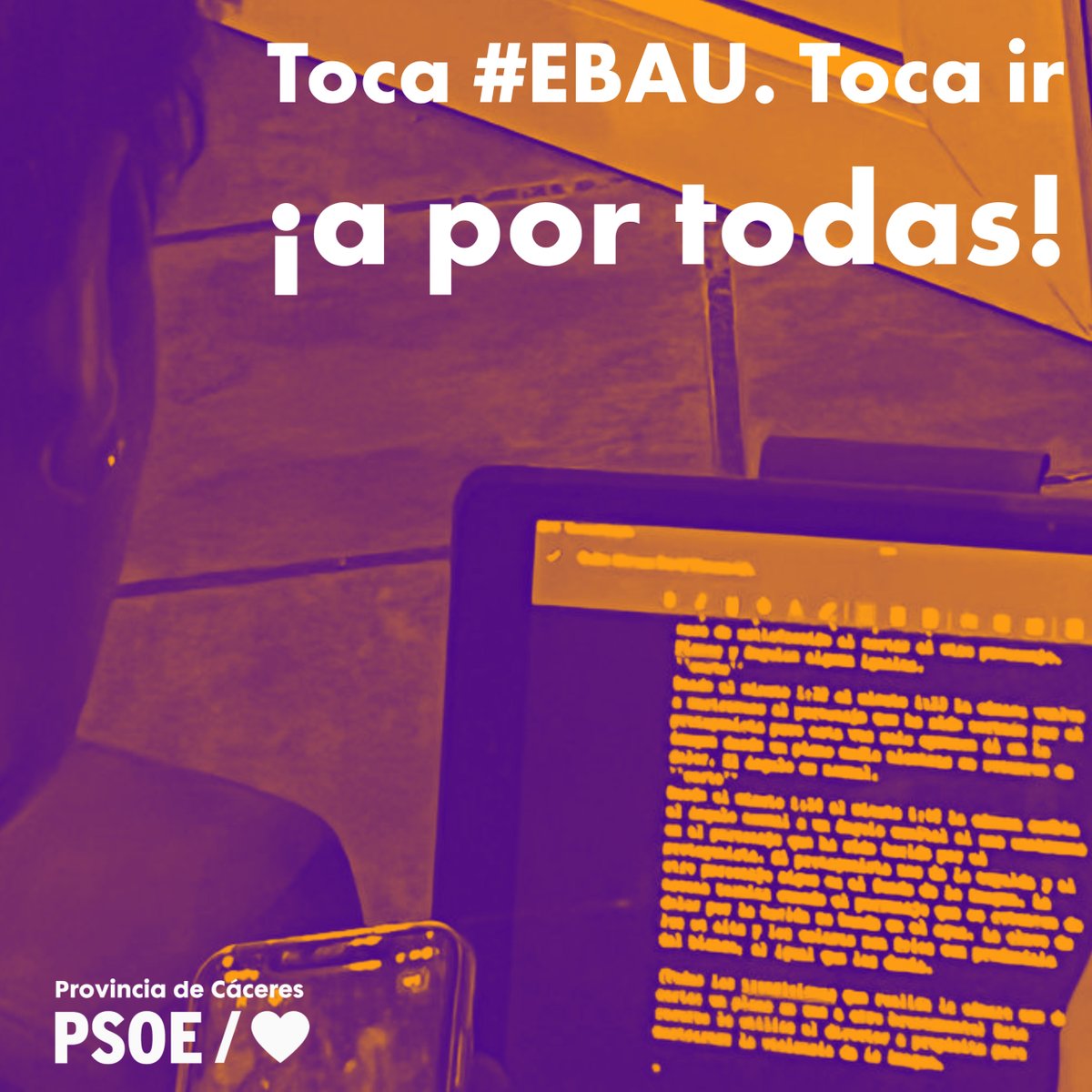 Empieza la #EBAU. La inmensa mayoría de nuestros jóvenes darán un paso decisivo hacia la #Universidad y, después, lucharán por sus sueños que, trabajamos, para que sea en nuestra tierra. ¡A por todas!