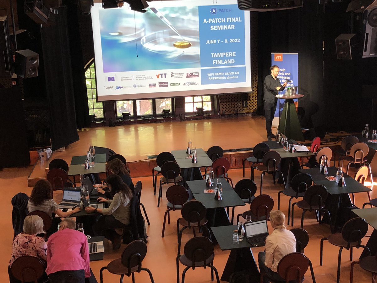 APatchProject's tweet photo. Today is the day! We’re all ready here in Tampere. The A-patch final seminar is about to start ✨ You can catch up with us live on YouTube! https://t.co/L7o4qkPjSb #apatch #h2020 https://t.co/VBJNMcsFw8