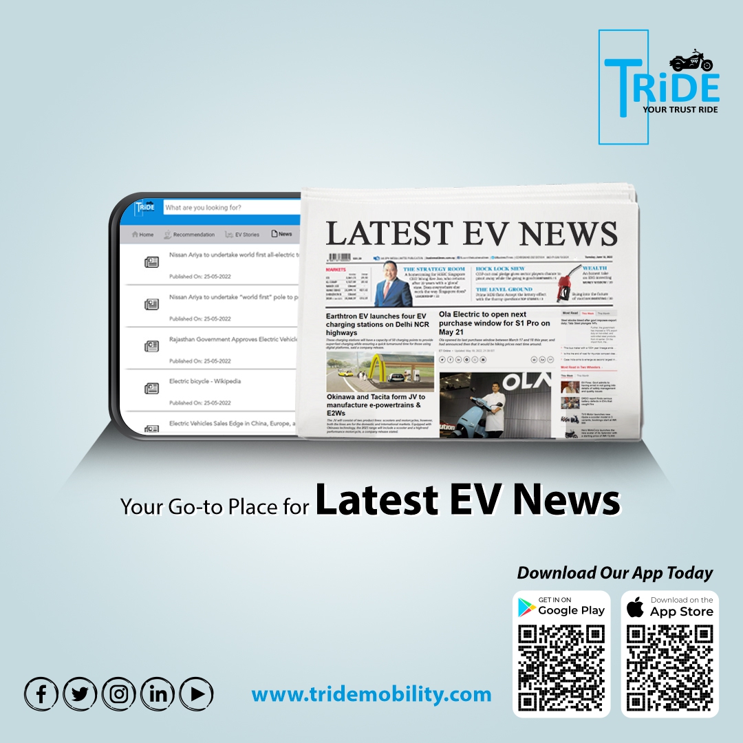 TRiDE MobilityElectric Scooters & Bikes in India on Twitter "TRiDE is bringing every e2W news