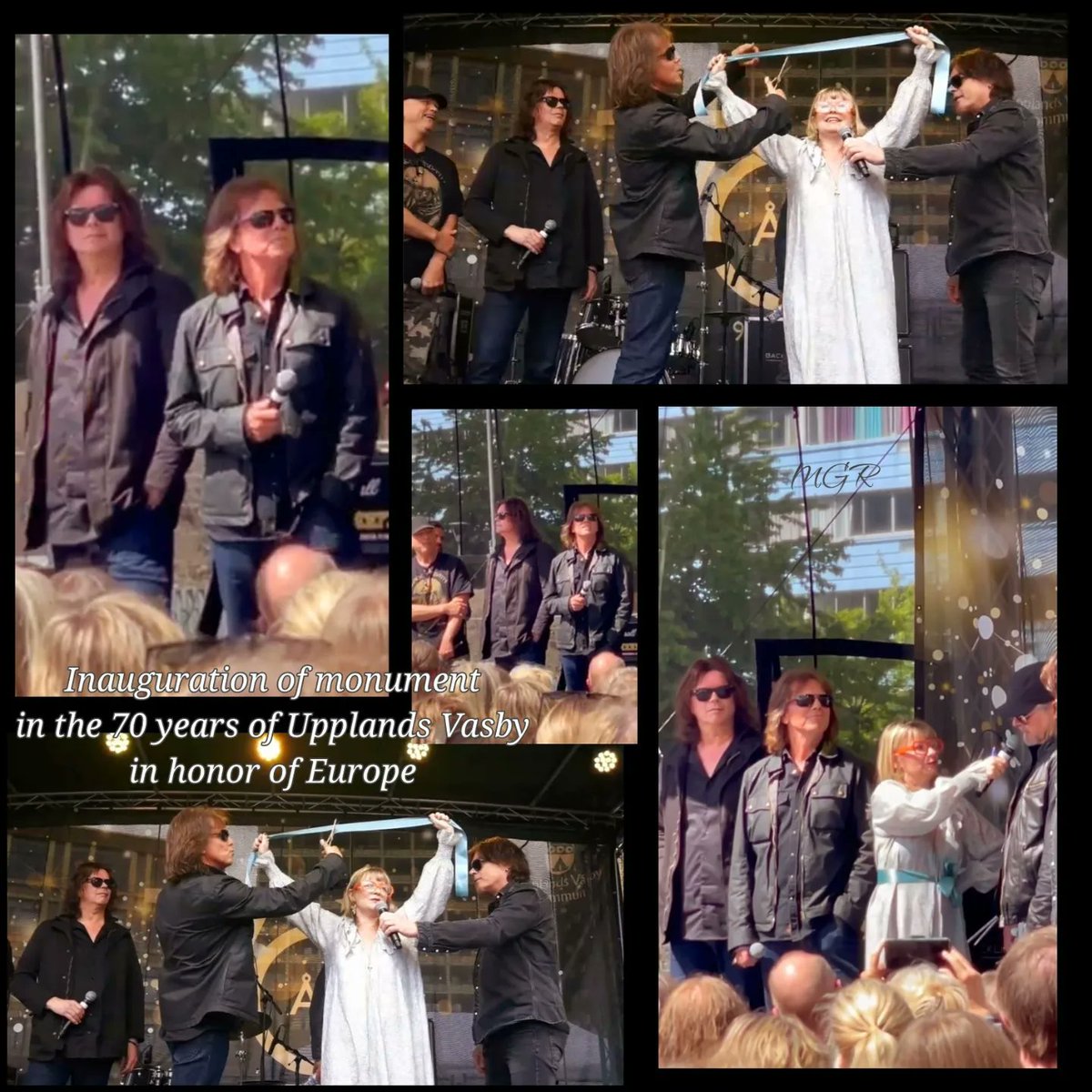 Unveiling of the monument in honor of the band Europe at Upplands Vasby 2022!! #europetheband #hardrock #rock #heavymetal #rocklegends #europetheband #europetour2022 #rocklegends #europeband #europebandfan #thefinalcountdown