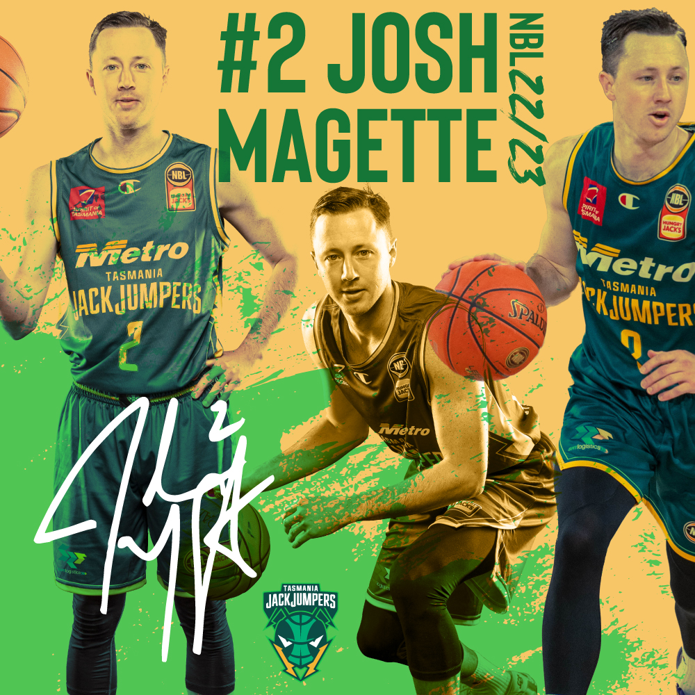 JackJumpers's tweet photo. Jet Set for Season 2 ✈️ 

Superstar import Josh Magette will return to Tasmania for the 2022/23 Hungry Jack’s NBL season after re-signing on a one-year deal.

Full details at https://t.co/XlXCfAjMVn https://t.co/XXuRAOl7LB
