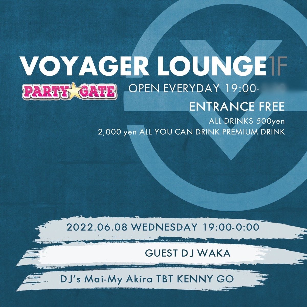 djwaka1984's tweet photo. 明日ですね、
6月8日(第二水曜)
渋谷VOYAGER LOUNGE
今回もゲストDJ出演させていただきます。
久々に90年代RnBなどまったりいかせてもらいます、
お好きな方はぜひ。
今回も21時くらいからの出演だと思います。
エントランスフリー!
#VOYAGER
#Lounge
#渋谷
#90sRB
#djwaka https://t.co/FiipU26mzg