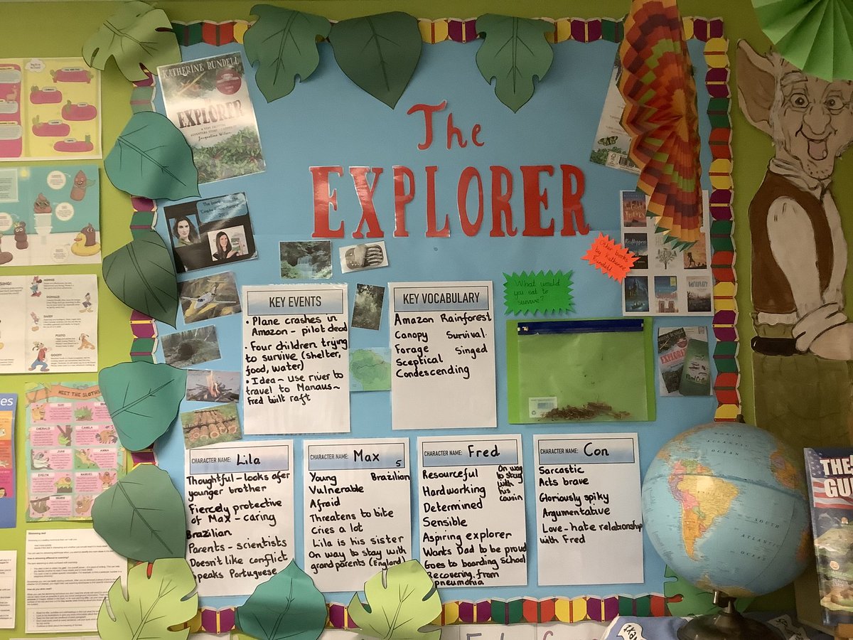MrPorter6AP's tweet photo. These class read display boards/working walls are now commonplace right across our school. Here's a couple we've recently updated. @MrEPrimary @MrB_Y3 @Reading_Rocks @SchoolReading @BrettellHarriet #katherinerundell #elizabethlaird https://t.co/jCfg6qSso0