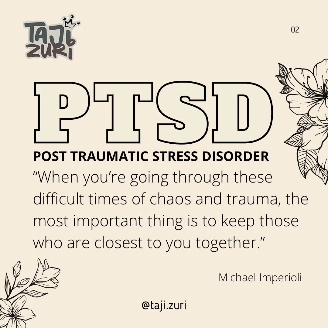 tajizuri's tweet photo. Reach out to someone you know is suffering from PTSD, tell them how much they mean to you, and hug them tight. And if this is you, we want you to know that you are strong and we are sending love and light your way.
#tajizuri #ptsd #mentalhealth #mentalawareness #fightingptsd https://t.co/luFjZqogkp