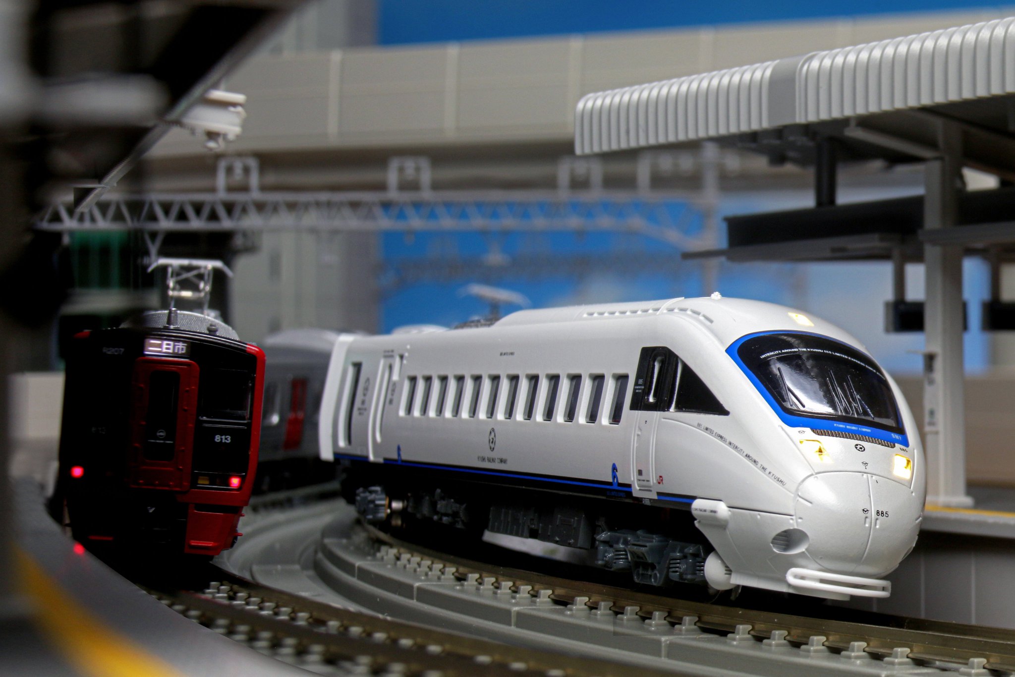 orientex様 tomix 445系 kato 885系セット 885系（2次車）＜アラウンド・ザ・九州＞入線！鉄は熱いうちに