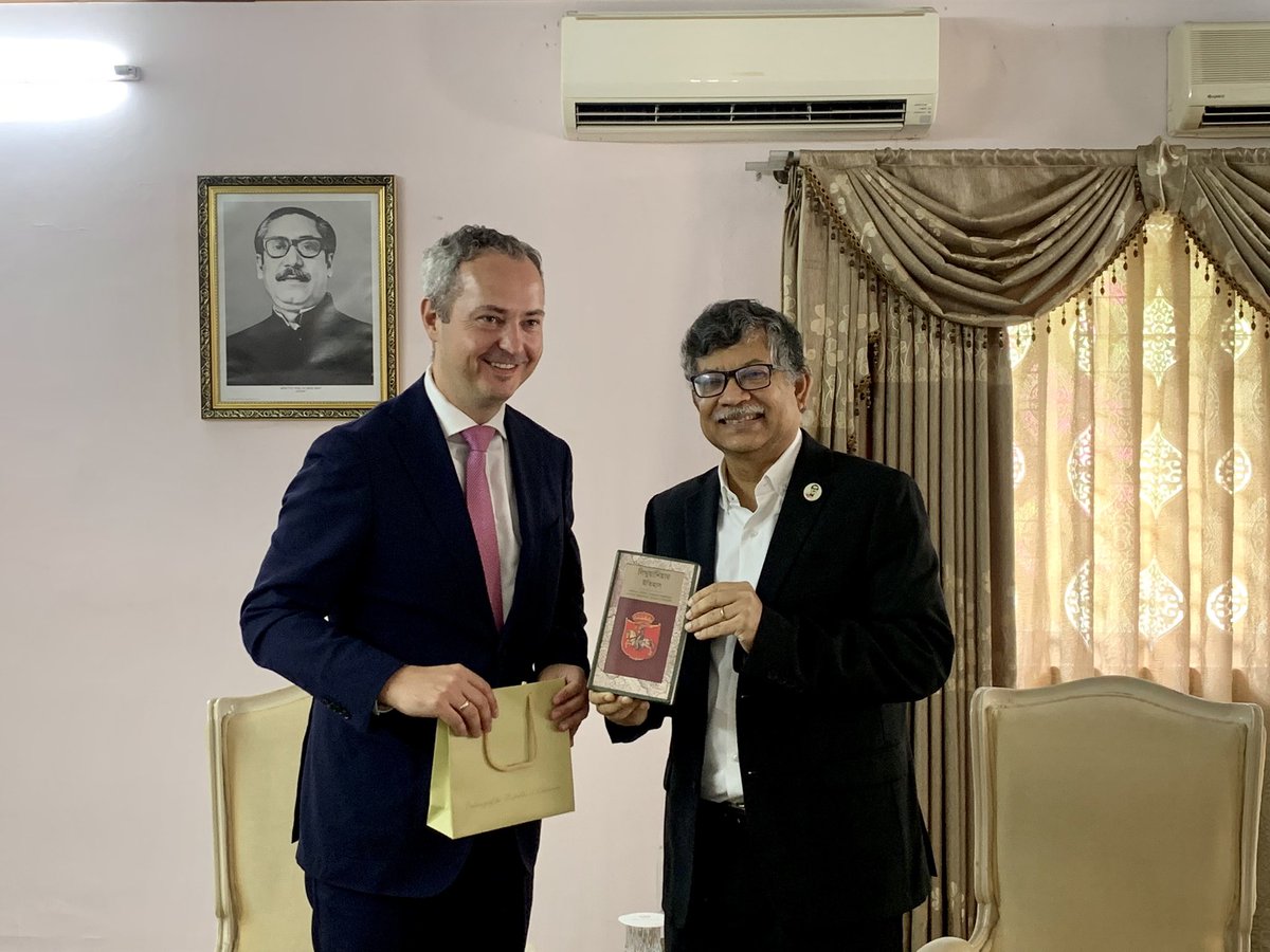 Pleasure meeting the Non-resident Ambassdor of Lithuania to Bangladesh H.E. Julius Pranevicius this morning at State Guest House Padma. Explored ways and means to further our bilateral relations with particular focus on trade and investment.