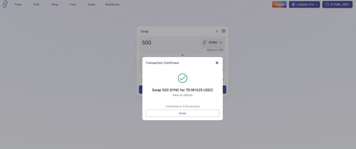JeweUnder's tweet photo. #L222 #zkSync #Layer2 #ZKRollup #testnet #Ethereum #DeFi  good https://t.co/l0GhRFj7fI