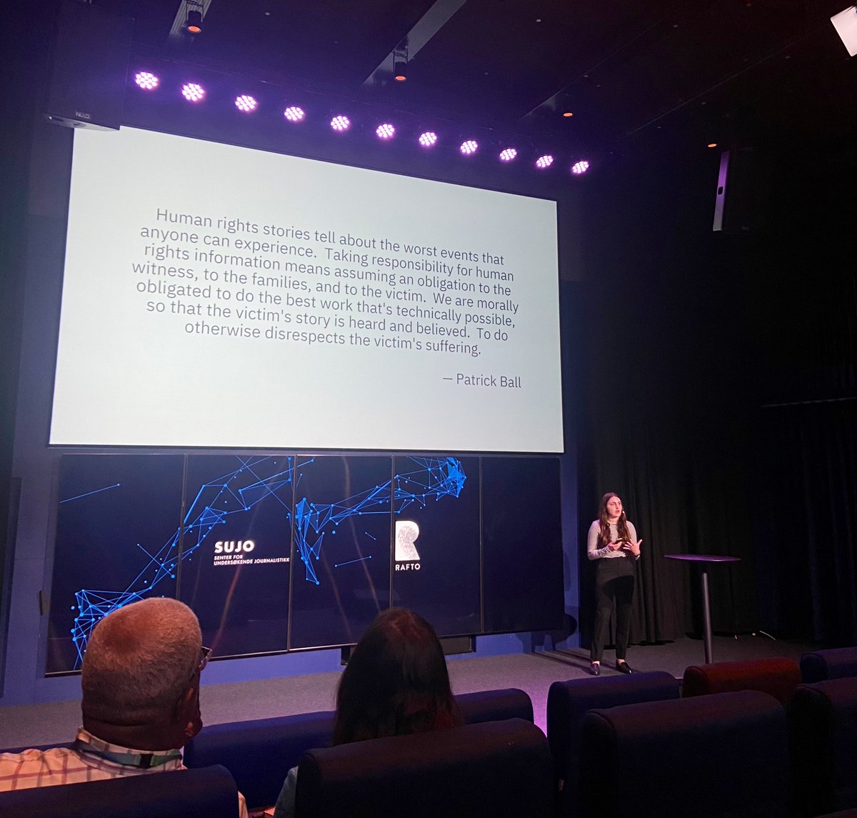 RaftoFoundation's tweet image. Rafto laureate 2021 @hrdag @thegargiulian speaks about missing data challenges i human rights research at @ncemediabergen #futureweek