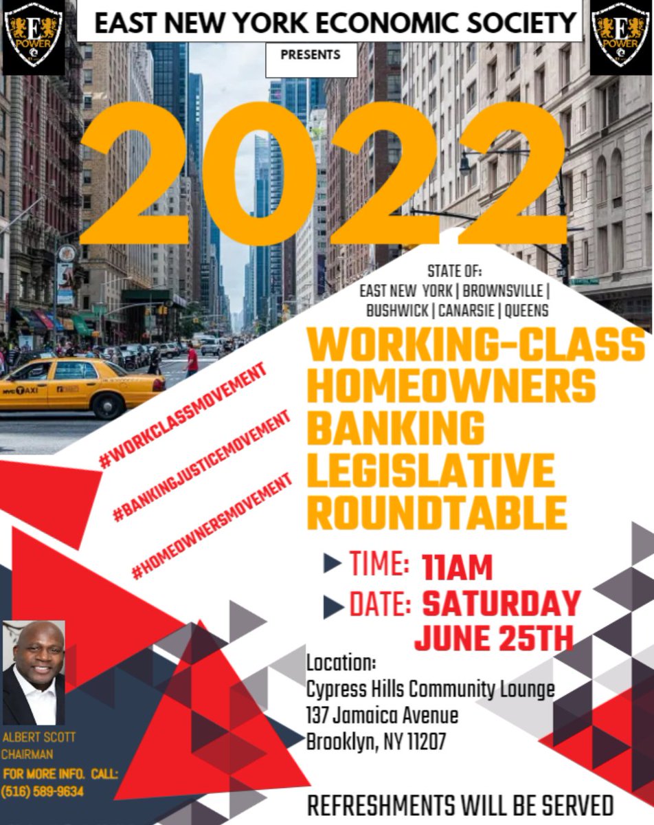 ALBERTSCOTT718's tweet photo. JOIN US!!! & PLZ R/T!
#WORKINGCLASSMOVEMENT
#BANKINGJUSTICENOW
@JessicaFrancoBK @IsabelAnreus @CMSandyNurse @CNYCN @FeliciaSinghNYC @EastNewYorkNews @NewEconomyNYC @JuliaCarmel__ @loud_socialist @NaomiTheHopkins @PatriceEdwards_ @Ophelia052 https://t.co/YptnciEBIC