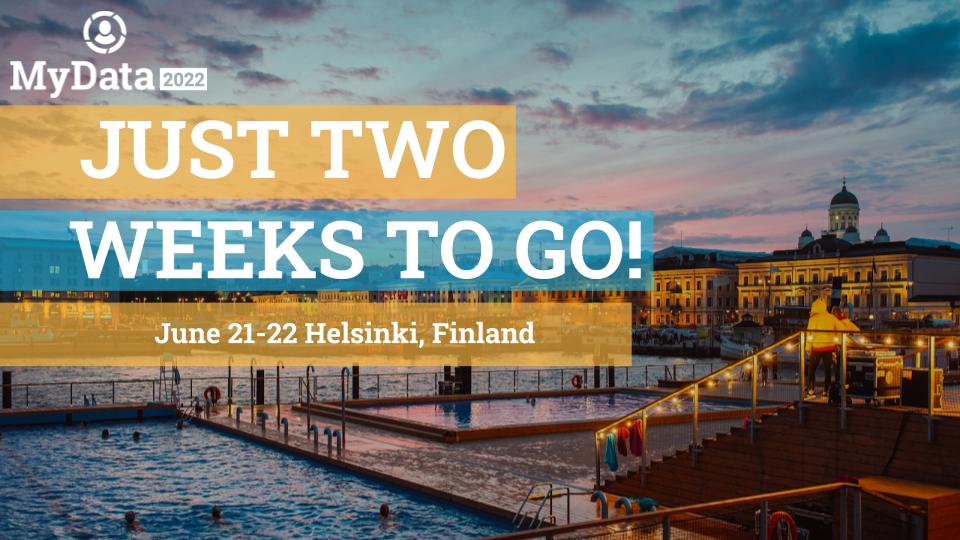 mydataorg's tweet photo. 🙌📢ONLY 2 WEEKS UNTIL WE MEET AGAIN at #MyData2022: the place for inspiration, networking & business development on fair, human-centric #dataeconomy!😊
✅70+ speakers
✅20+ partners
✅60+ sessions
Go!➡https://t.co/VtSSRzKbHi
#Mydata #personaldata #dataspaces #mydataoperators https://t.co/zrE8LJoU7r