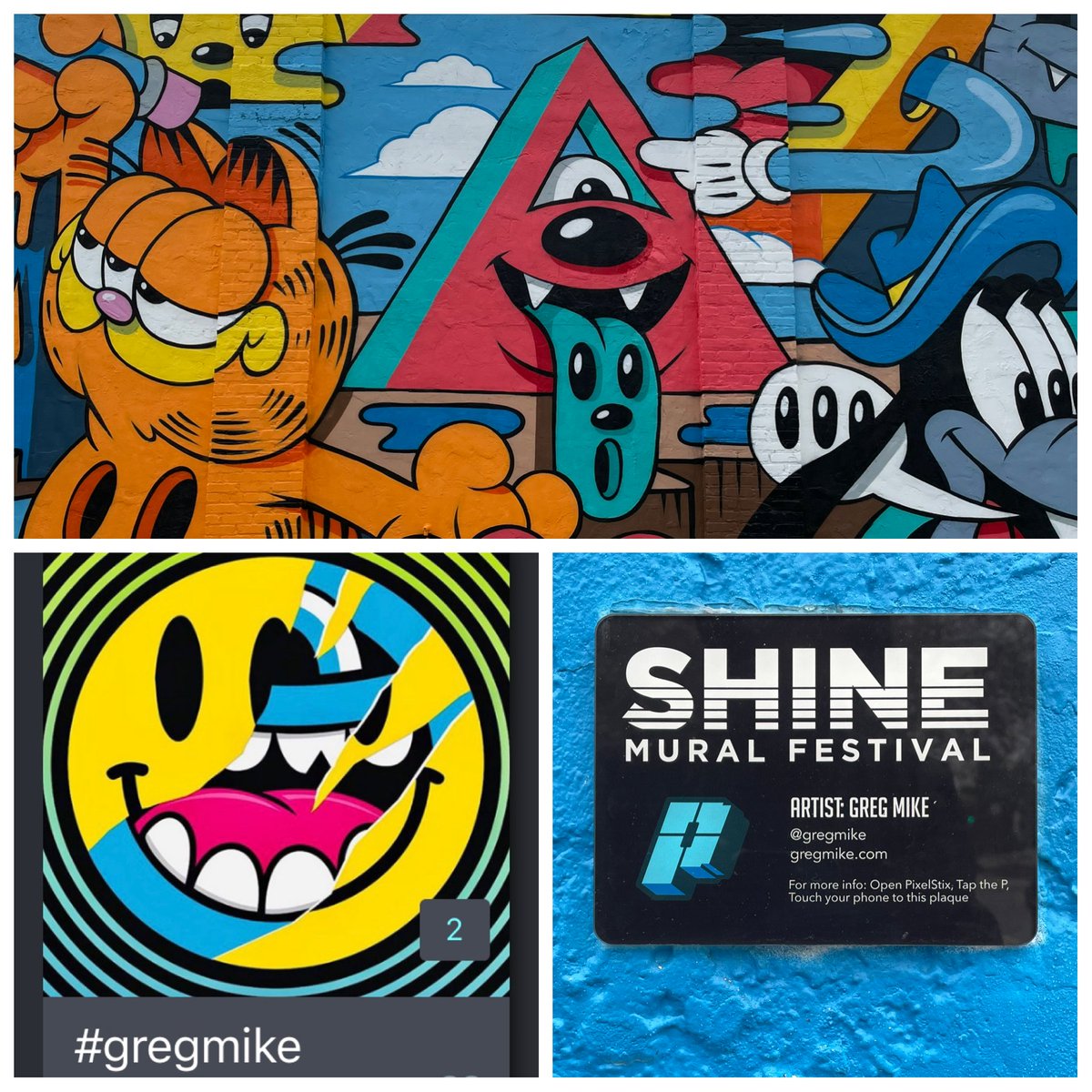 PixelStixApp's tweet photo. 2021 @GREGMIKE addition to the St Petersburg, FL mural gallery. 
#murals #publicart https://t.co/jzBASWTrnX