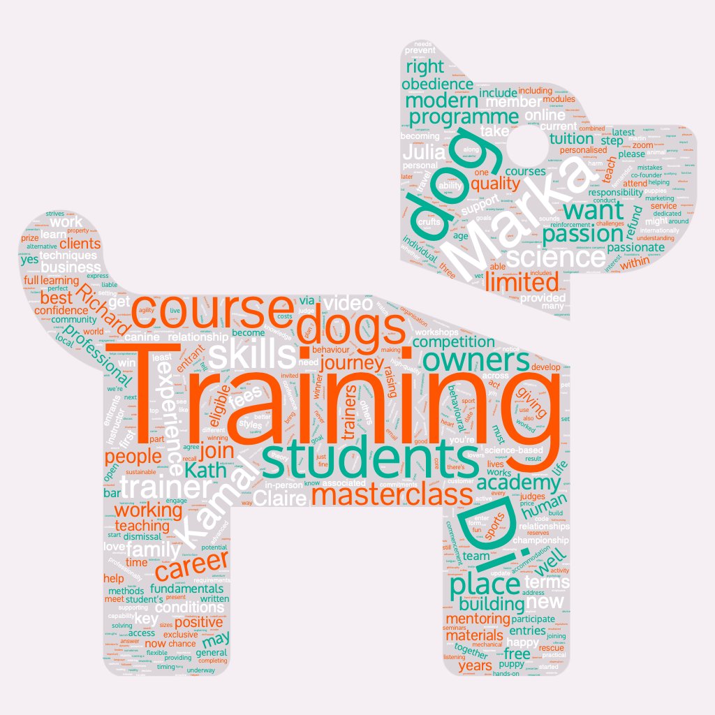 The word is out  - find out more about Marka Training - the new home for passionate dog lovers who want to explore the option of turning their passion into a career as a dog trainer.
markatraining.co.uk