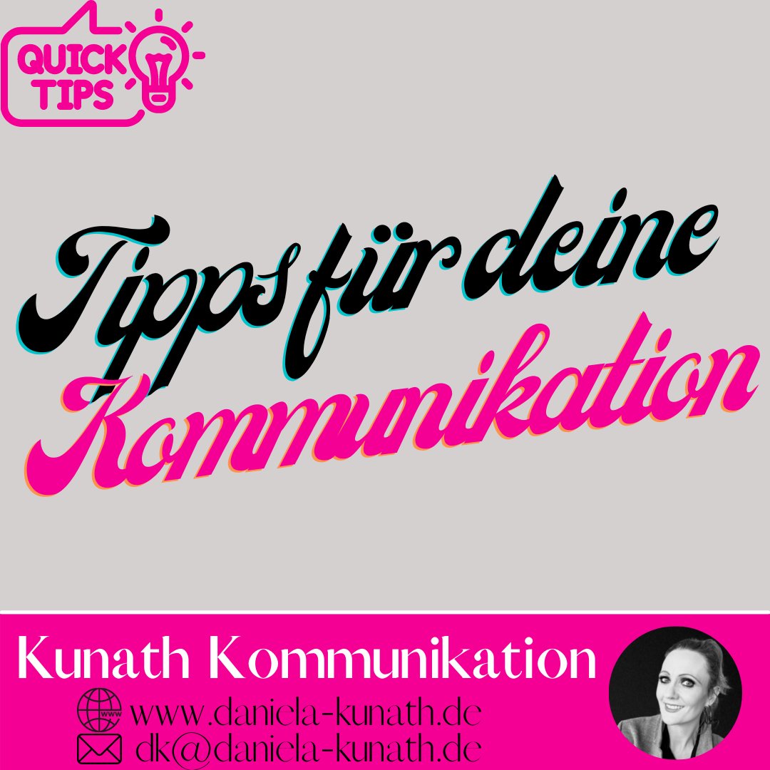 DanielaKunath's tweet photo. #TippFürDeineKommunikation 
Um gut kommunizieren zu können, ist es wichtig, dass du lernst, auch die nonverbalen Botschaften zu lesen.                
Achtest du schon auf solche nonverbalen Signale? 
#pressearbeitFürVereine #marketingFürVereine #kommunikationInPink https://t.co/k2BJOJ07Pv