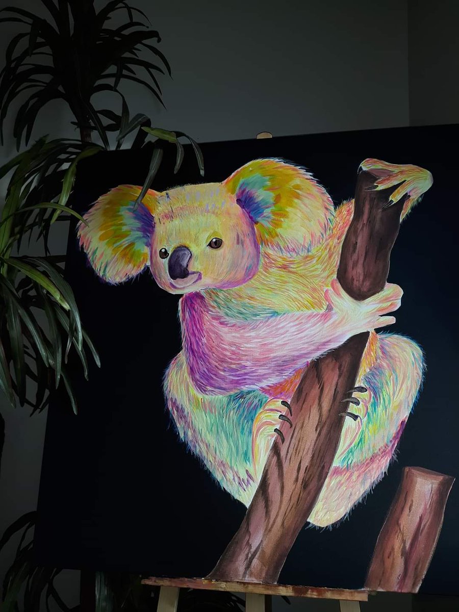 CocoKarma1's tweet image. My painting"Koolaid Koala" is up for grabs💛🙌🏾 just click the link 👉🏾posh.mk/OLLS1C7WEqb 
#koala #wallartforsale #wildlife #Australia #wildlifephotography #australian #koalas #animallovers #canvasart #acrylicpainting #Cocokarma